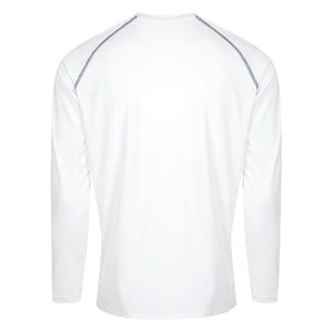 TSHELL MENS WHITE with CONTRAST STITCH
